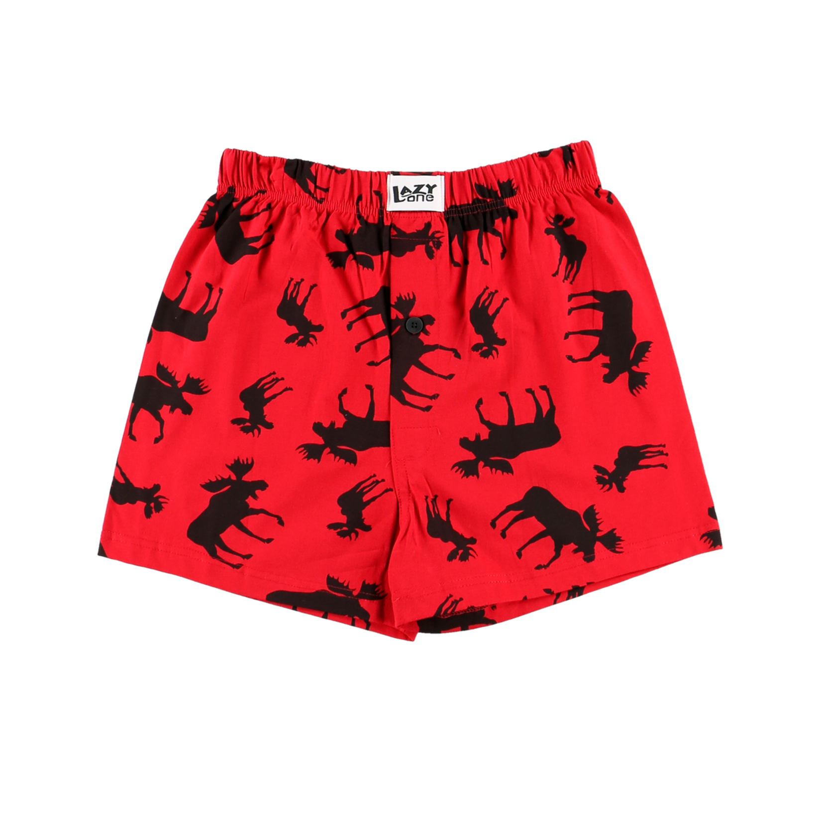 Lazy One Red Classic Moose Men's Funny Boxer