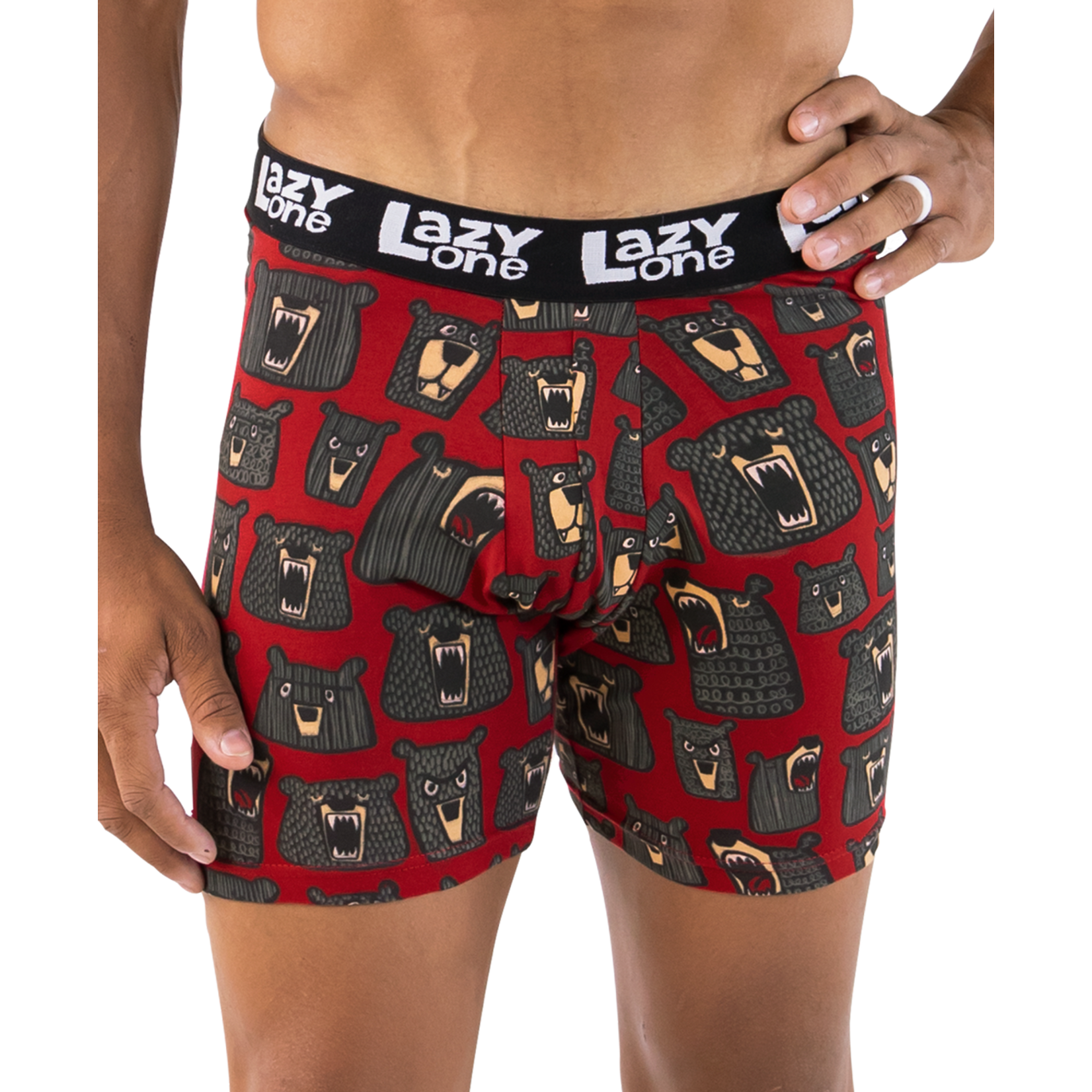 Lazy One Don't Wake the Bear Men's Boxer Briefs