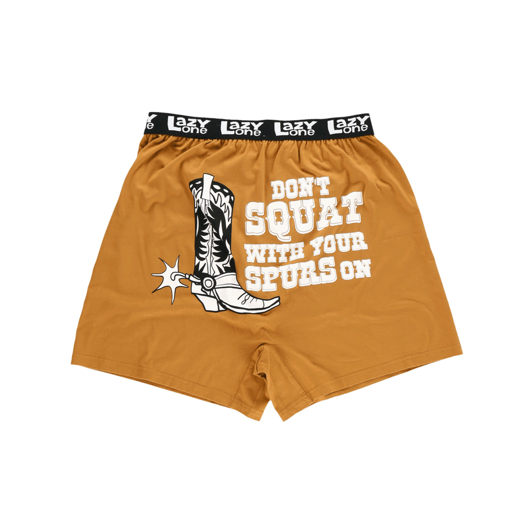 Lazy One (DNR) Don't Squat With Your Spurs On Men's Boot Funny Boxer