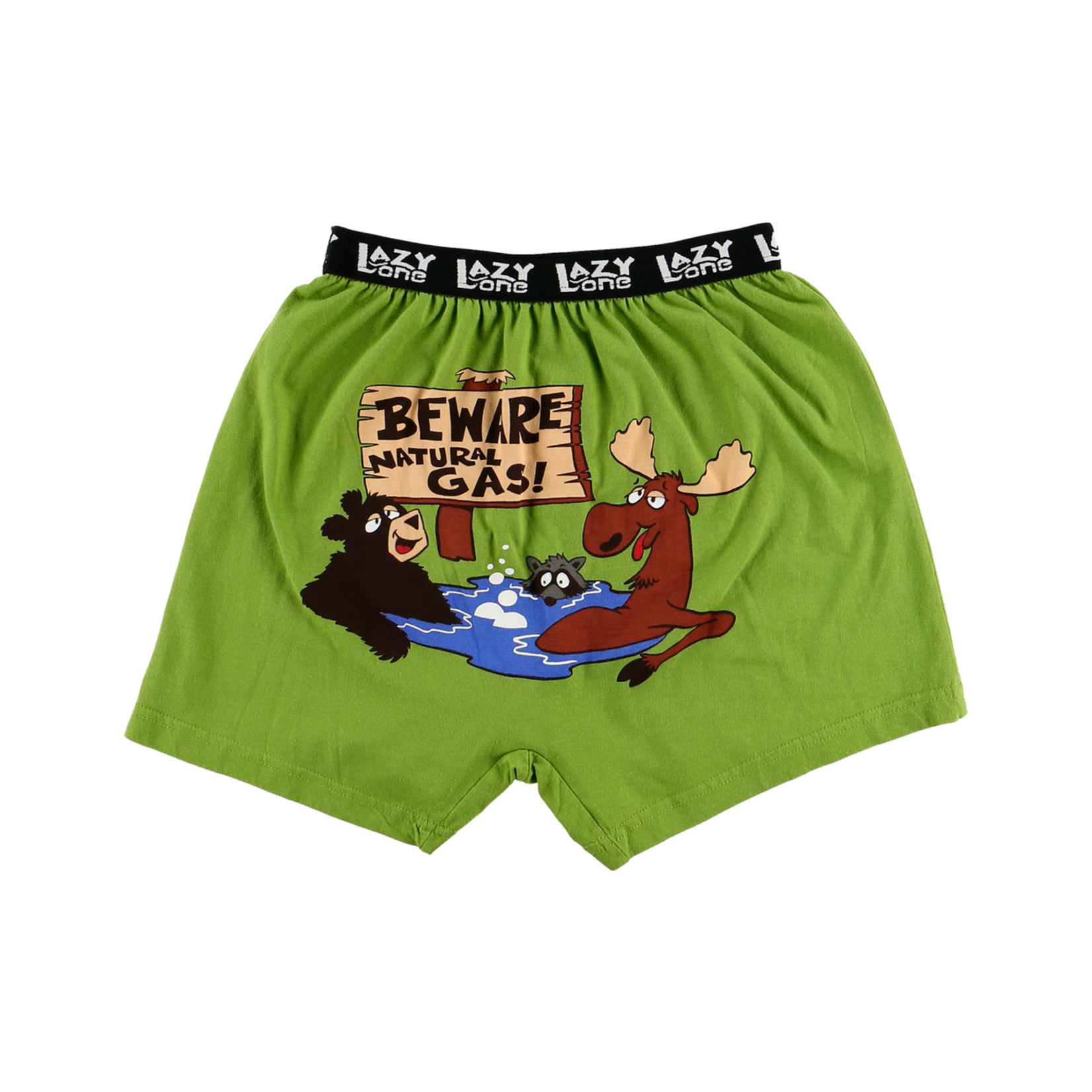 Lazy One Beware of Natural Gas Men's Funny Boxer