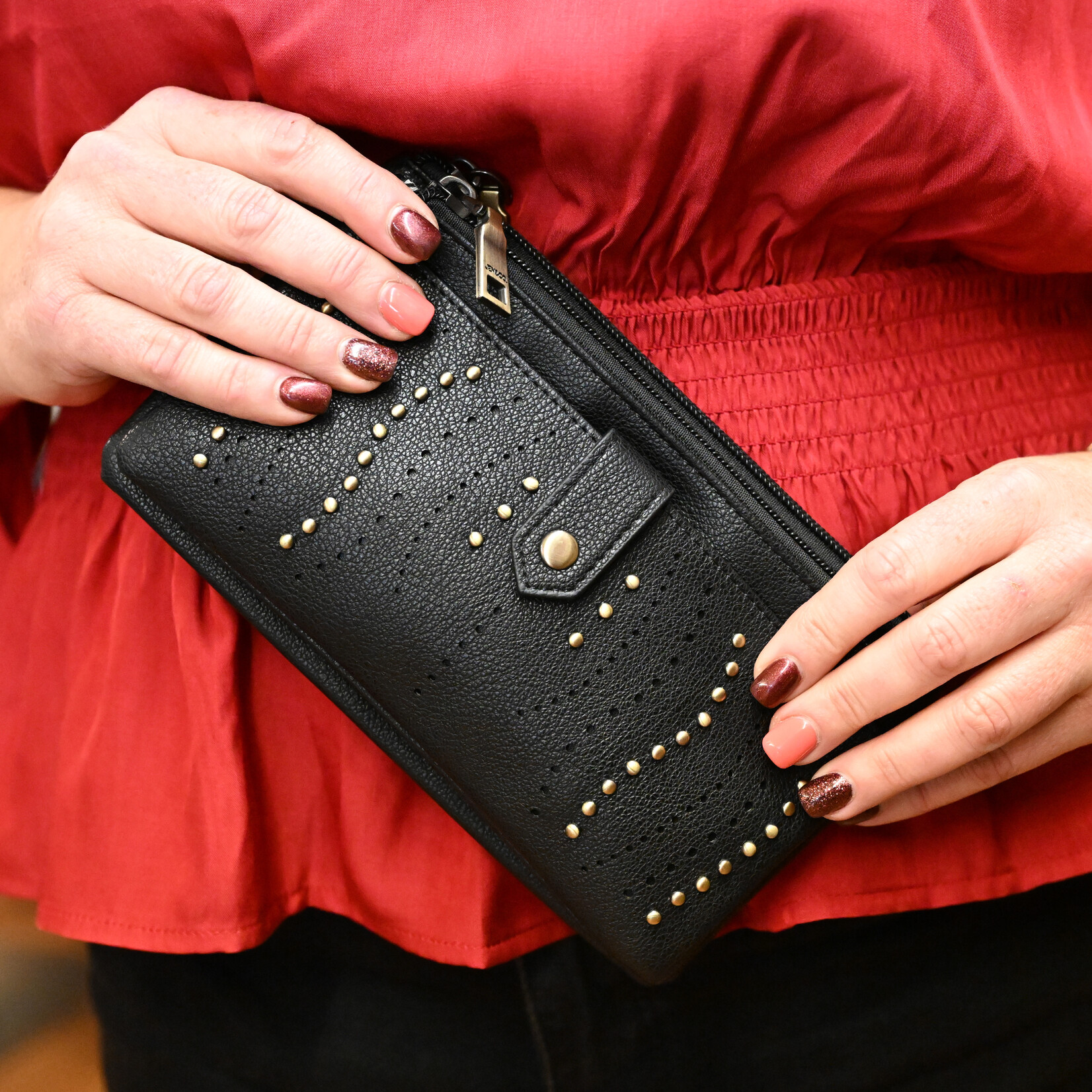 Jen & Co Ayra Studded Wallet