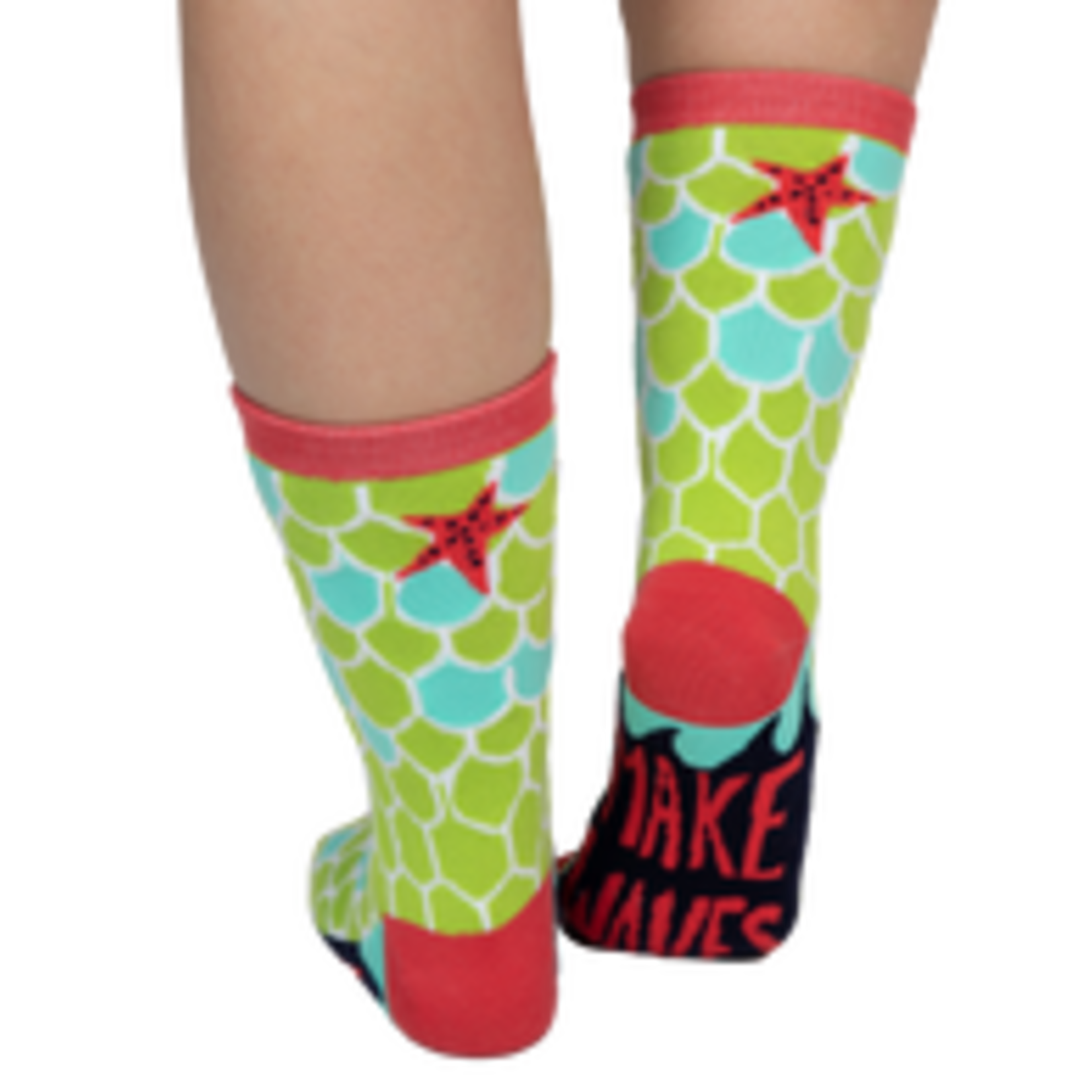 Lazy One (DNR) Make Waves Mermaid Crew Sock