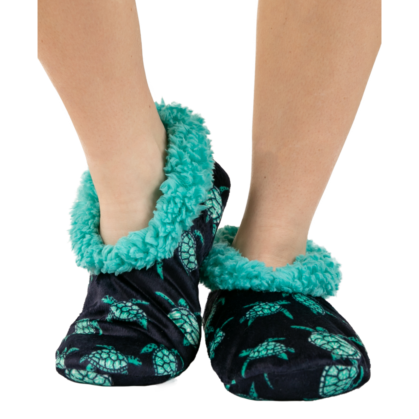 Lazy One Turtle Fuzzy Feet Slippers