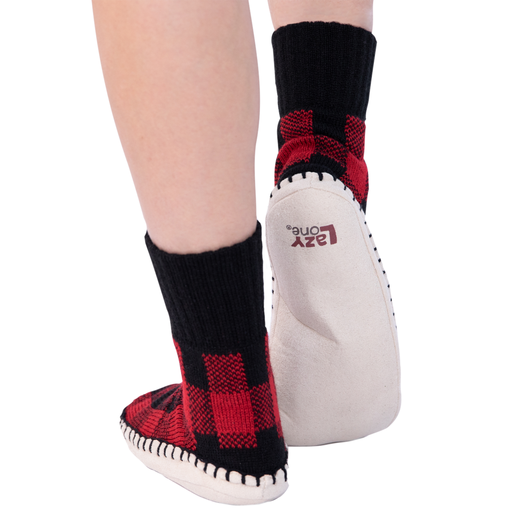 Lazy One  Moose Plaid Short Mukluk Slipper