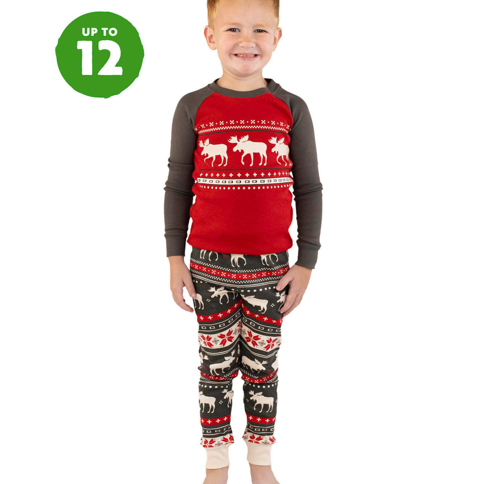 Lazy One Cabin Fair Isle Kid's Long Sleeve PJ's