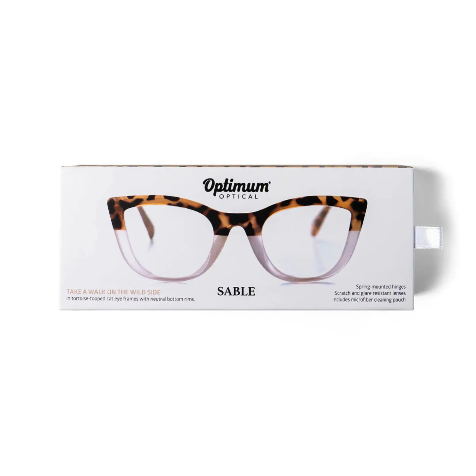 Optimum Reader Glasses: Sable