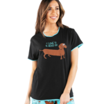 Lazy One Long To Be Around You Women's Regular Fit Dog PJ Tee