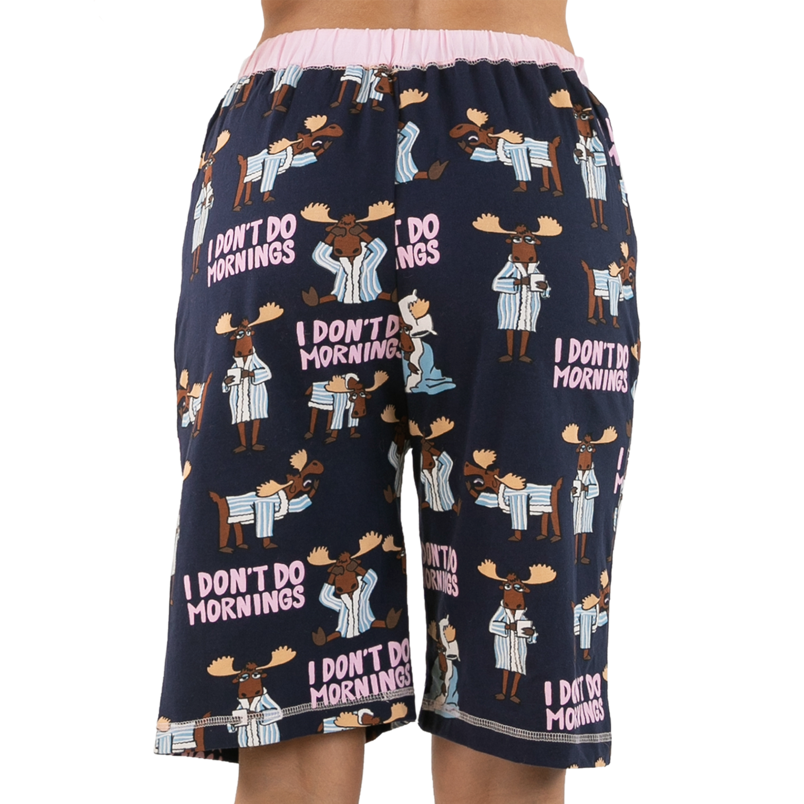 Lazy One Don't Do Mornings Women's Moose Bermuda Shorts