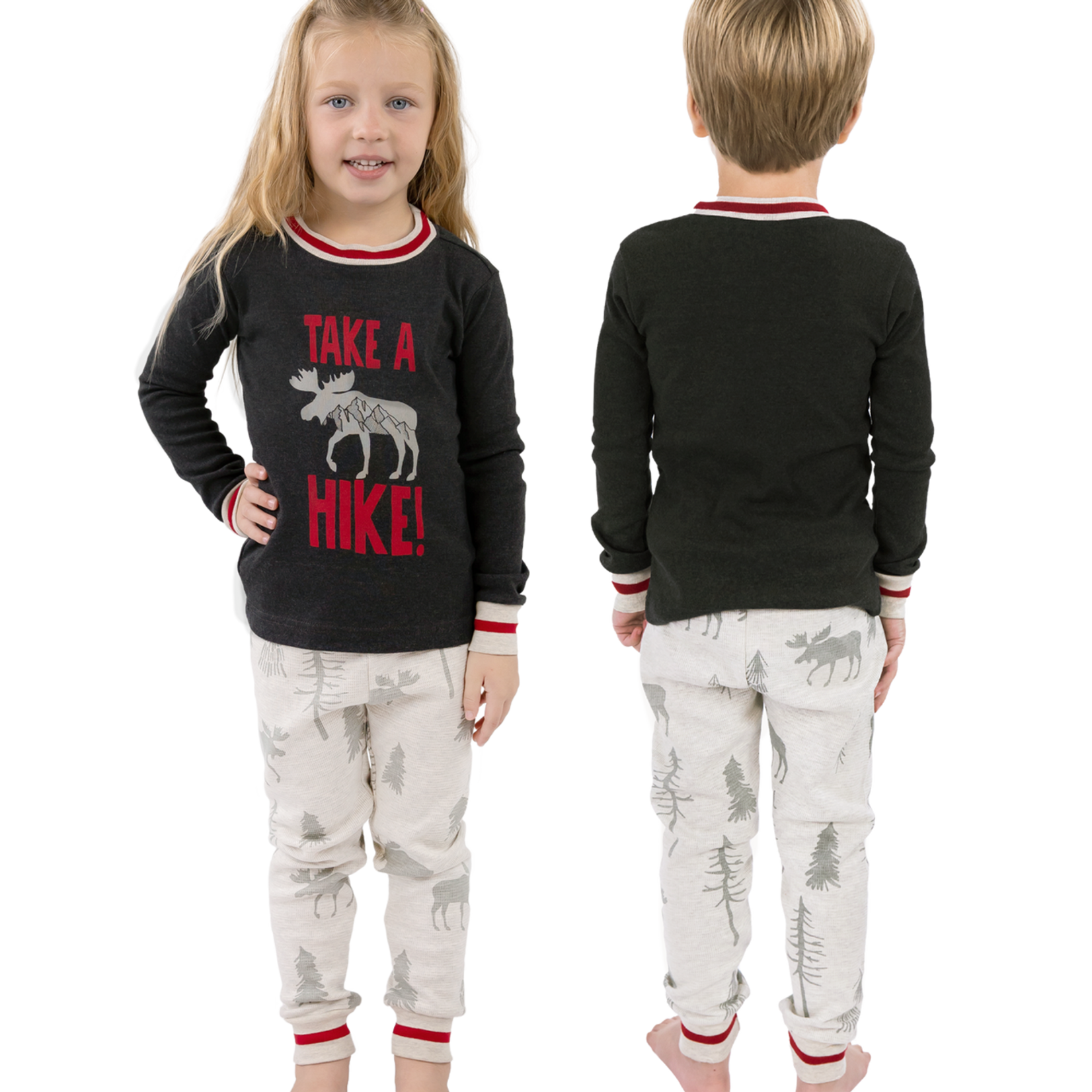 Lazy One Take a Hike Kid's Long Sleeve PJ's