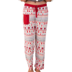 Lazy One Gnome Fair Isle Woman's PJ Pant