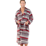 Lazy One Cabin Moose Men's Bathrobe