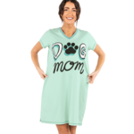 Lazy One Dog Mom Women's V-Neck Nightshirt