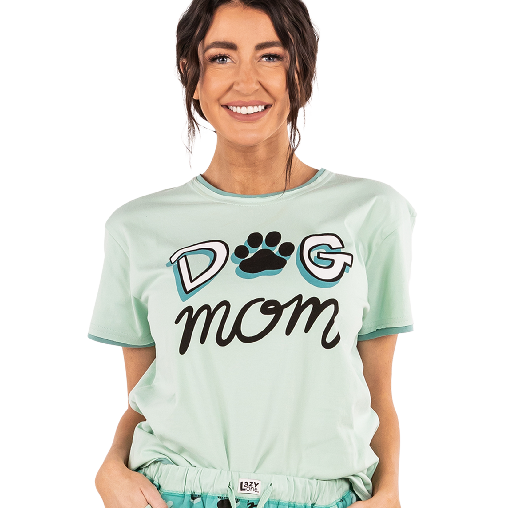 Lazy One Dog Mom Women's Regular Fit PJ Tee