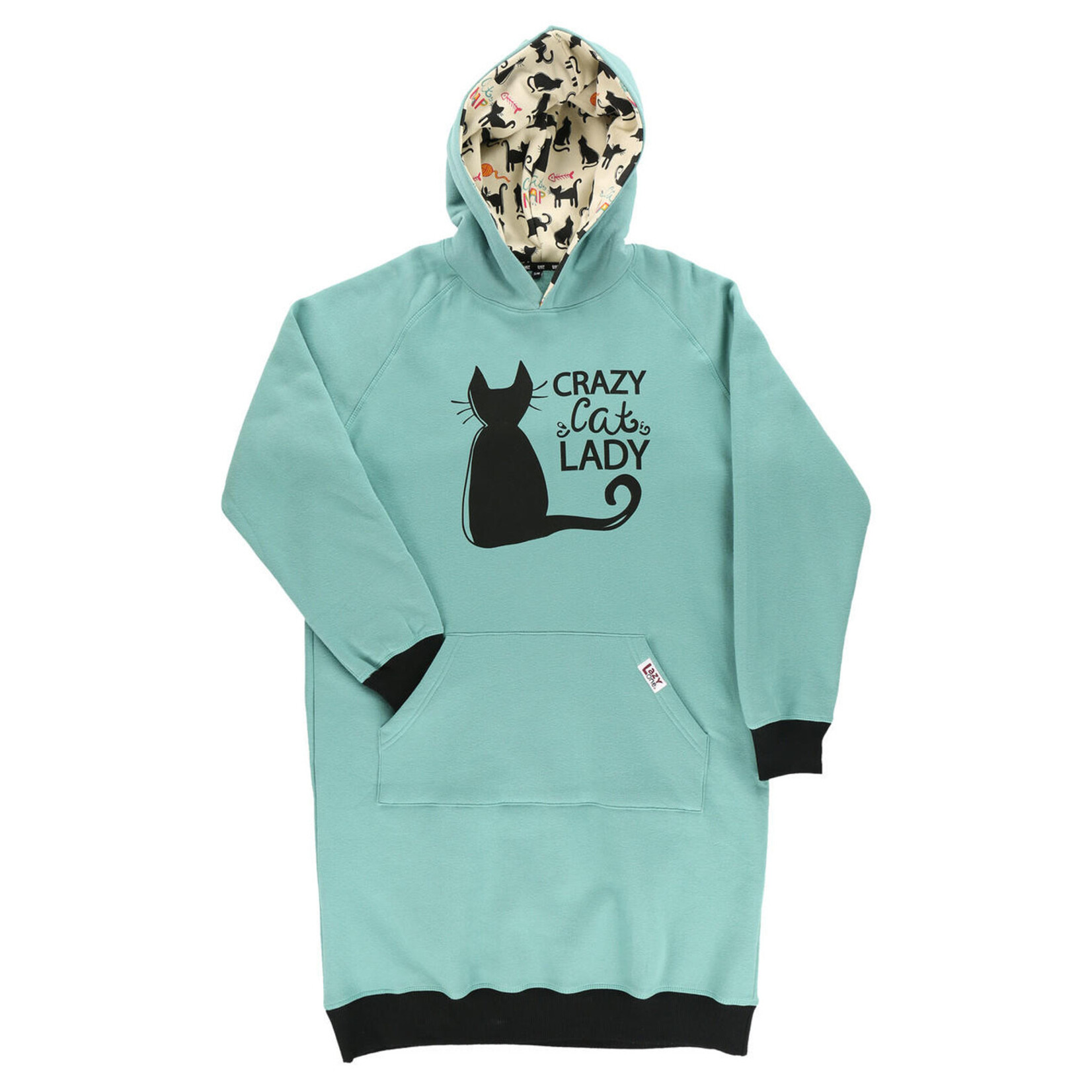 Lazy One Crazy Cat Lady Sleep Hoodie