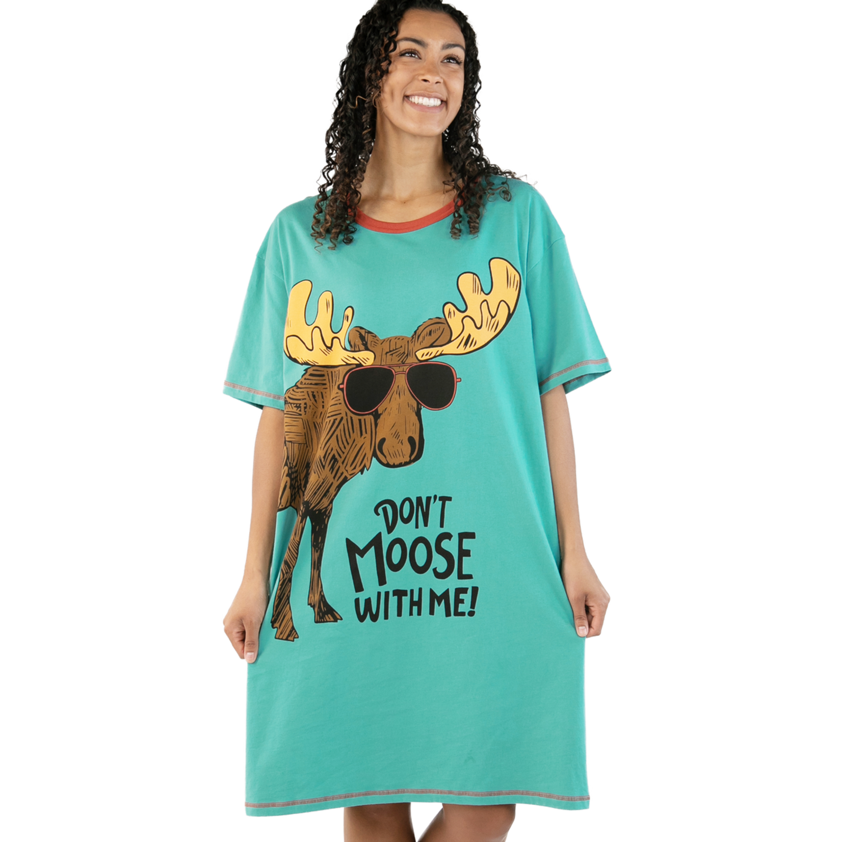 Lazy One Don't Moose With Me Nightshirt