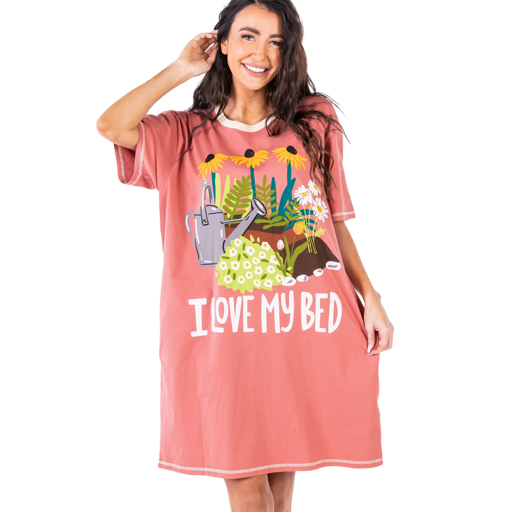 Lazy One I Love My Bed Plant Nightshirt