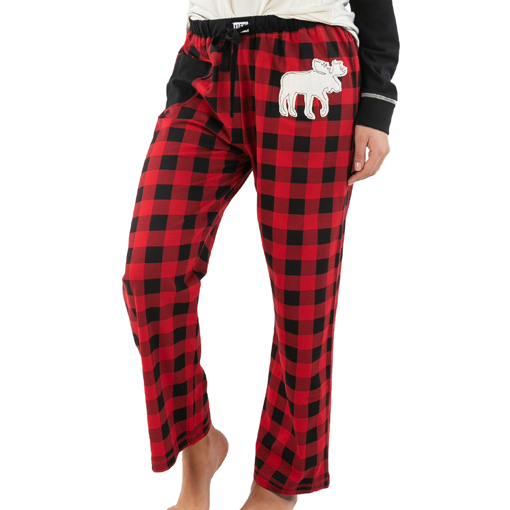Lazy One (DNR) Moose Plaid Women's Regular Fit PJ Pant