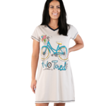 Lazy One (DNR) Two Tired Women's Bicycle V-Neck Nightshirt