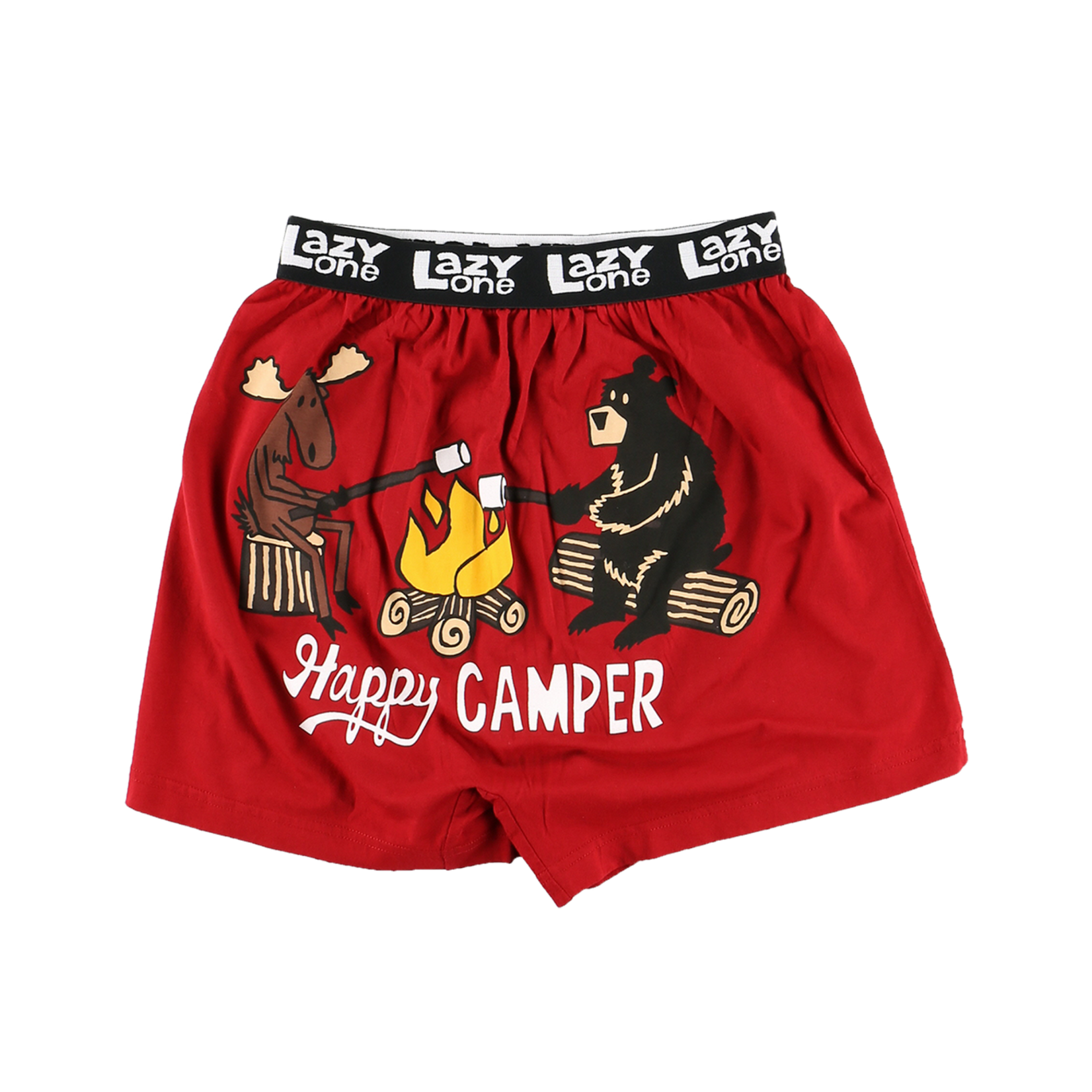 Lazy One * Happy Camper Men's Funny Boxer