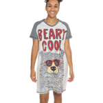 Lazy One (DNR)  Beary Cool Women's V-neck Nightshirt