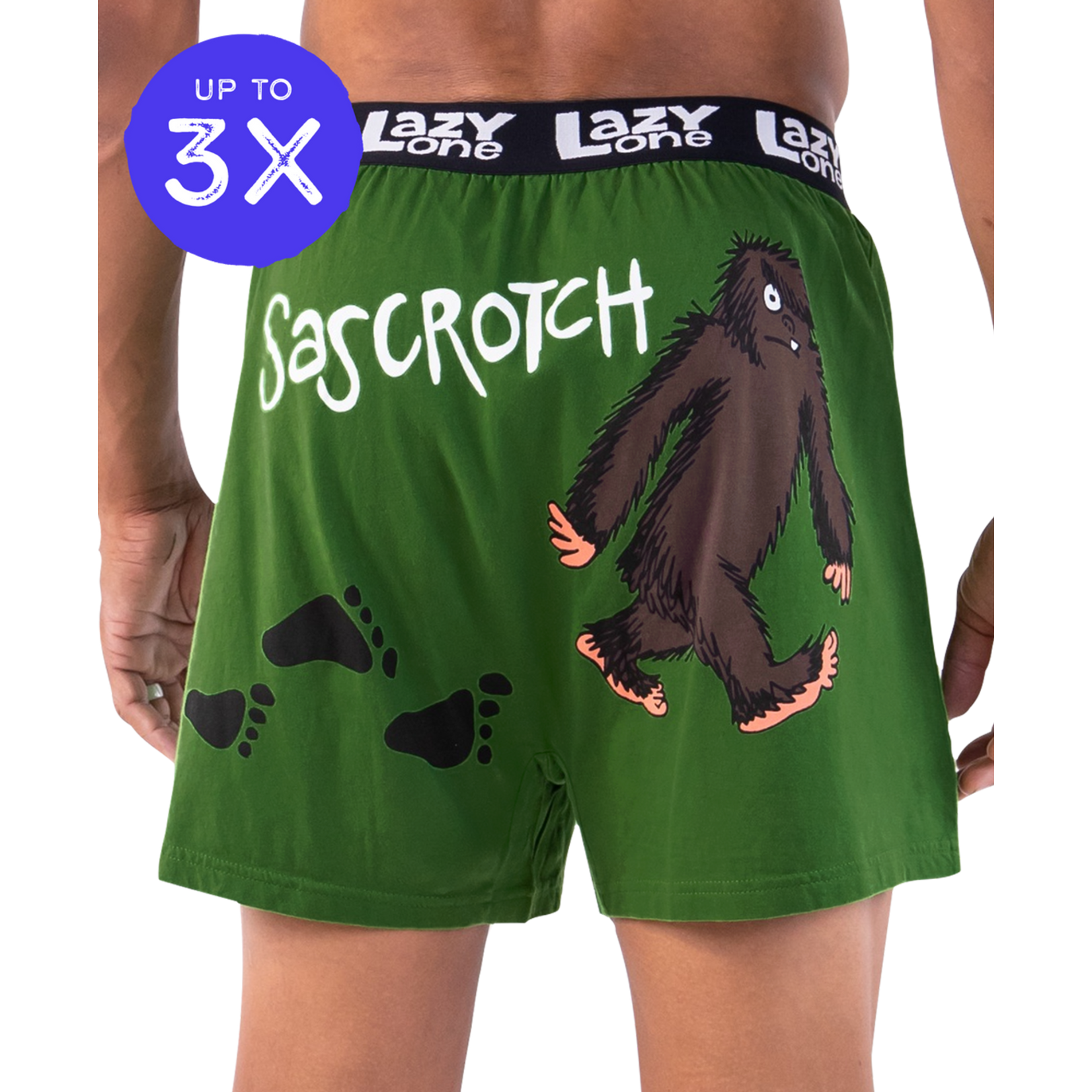 Lazy One (DNR) Sascrotch Men's Funny Boxer