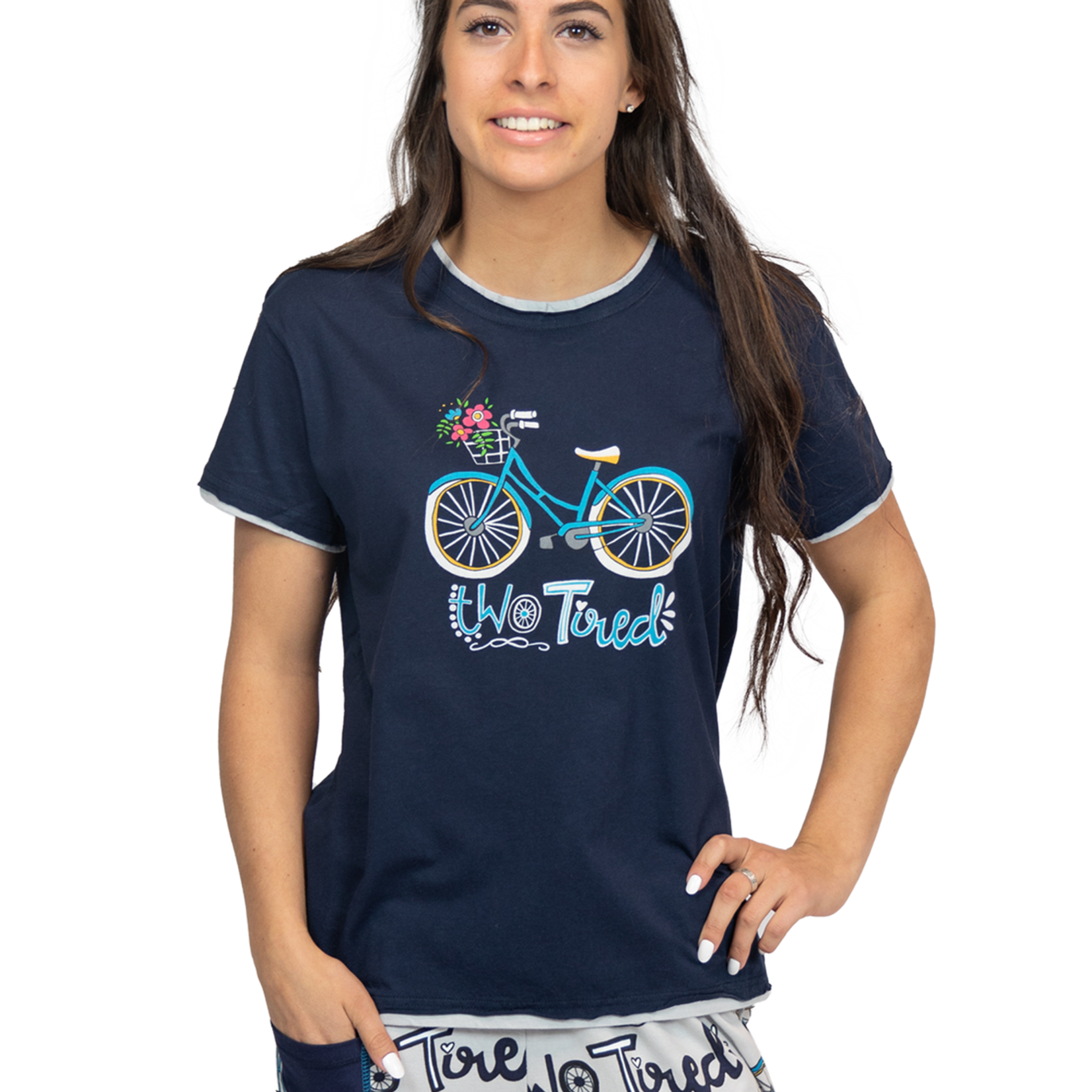 Lazy One (DNR) Two Tired Women's Regular Fit Bicycle PJ Tee