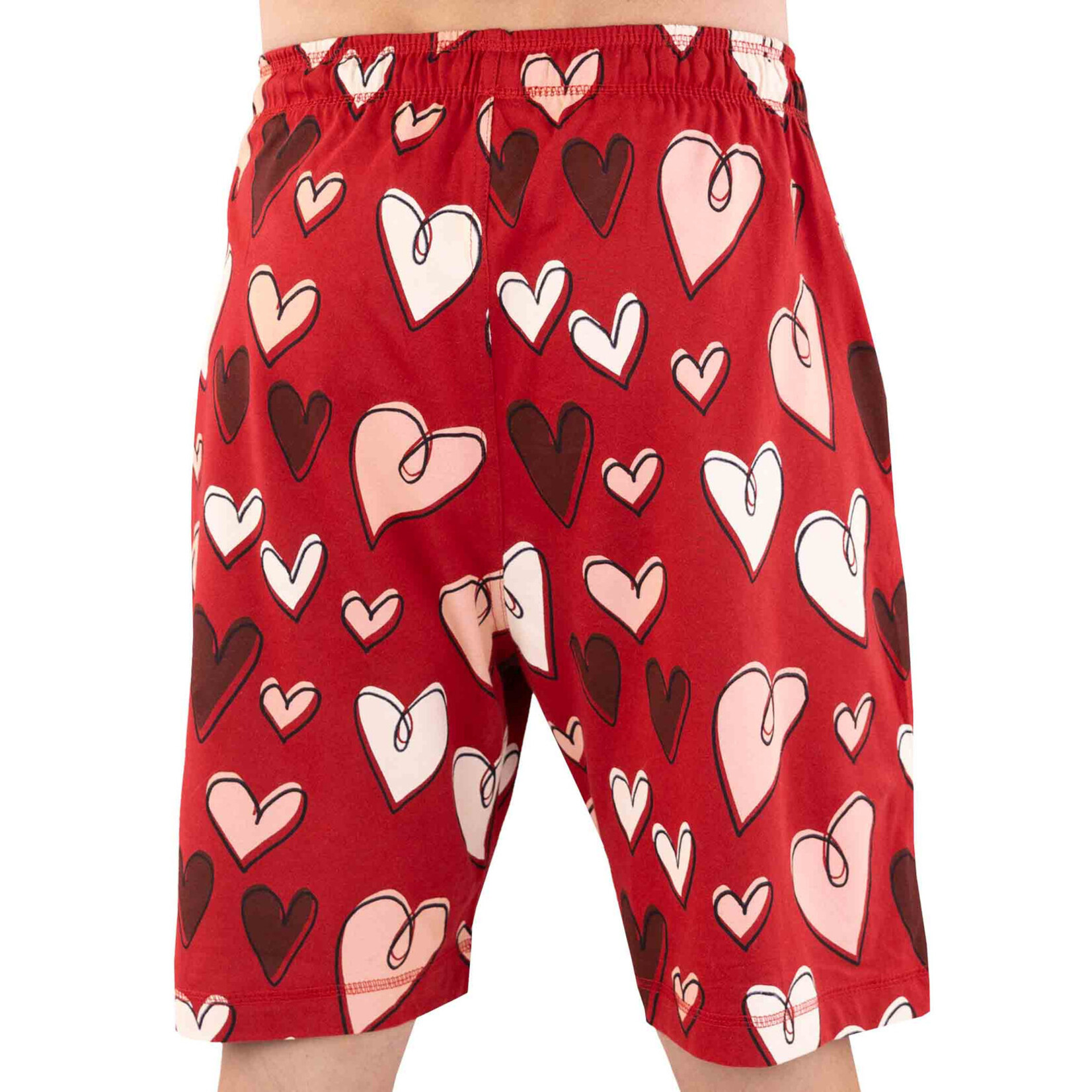 Lazy One Hearts Men's Pajamas Shorts