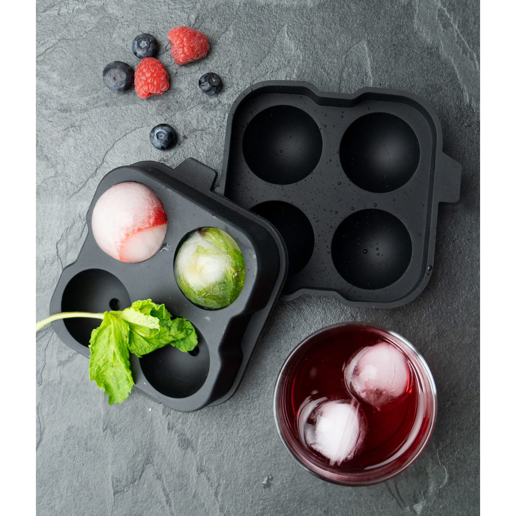 Krumbs Kitchen Elements Ice Ball Silicone Tray