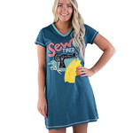 Lazy One Sew Tired Women's V-Neck Nightshirt