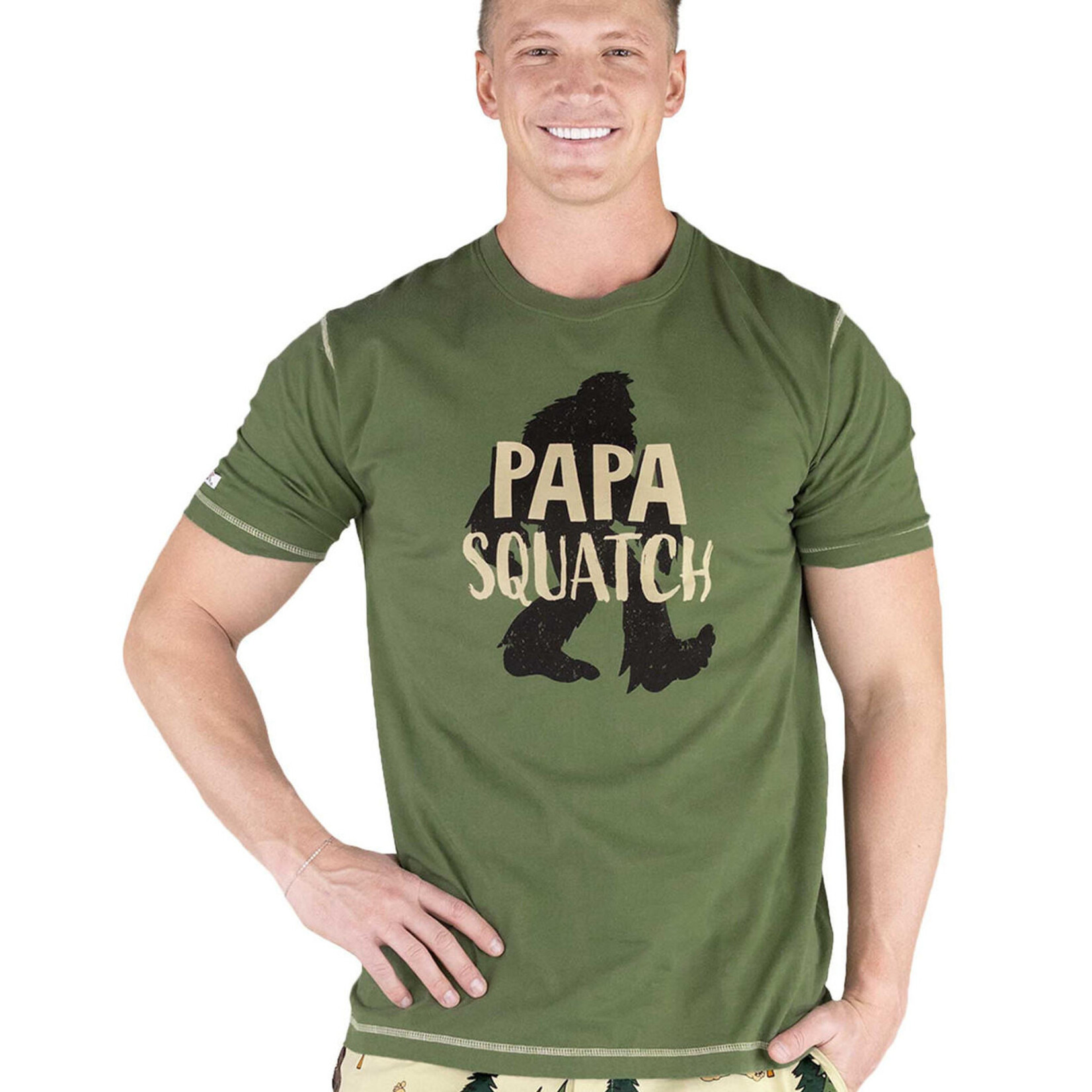 Lazy One Papa Squatch Men's PJ Tee