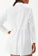 Tommy Bahama Tommy Bahama Jacquard Boyfriend Shirt/ Cover-Up