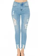 Wax Jeans Wax Jeans Destructed Ankle Skinny Jean