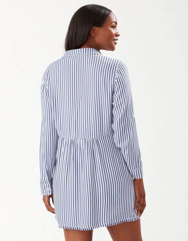 Tommy Bahama Tommy Bahama Chambray Stripe Boyfriend Shirt