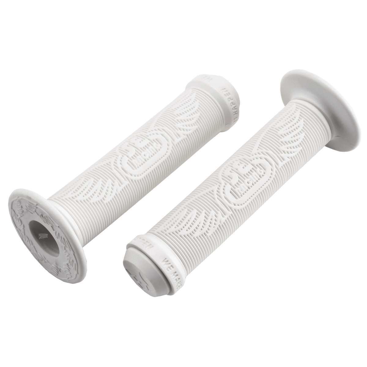 SE Racing WINGS open end BMX bicycle grips with bar ends 135mm WHITE - Picture 1 of 1