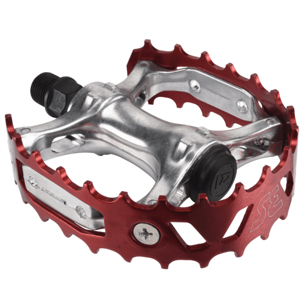 SE Racing SE Racing VP-747 3rd gen bear trap XC-II BMX alloy pedals - 9/16" - RED