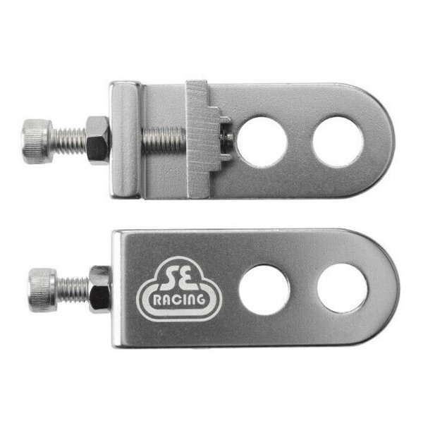 SE Racing SE Racing BMX Bicycle Chain Tensioners for 3/8" axles - SILVER