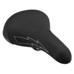 SE Racing SE Racing Flyer BMX bicycle seat saddle, 8mm rails , textured fabric, BLACK