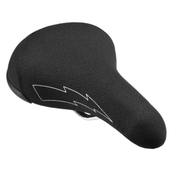 SE Racing SE Racing Flyer BMX bicycle seat saddle, 8mm rails , textured fabric, BLACK