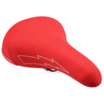 SE Racing SE Racing Flyer BMX bicycle seat saddle, 8mm rails , textured fabric, RED