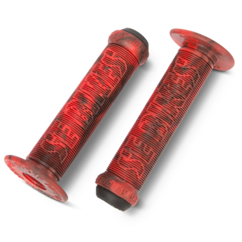 SE Racing SE Racing BIKE LIFE open end BMX bicycle grips with bar ends 135mm RED SWIRL