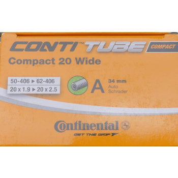 Continental BMX bicycle tube 20" x 1.9"-2.5" - Schrader Valve