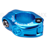 Dia-Compe Dia-Compe MX hinged old school BMX seat clamp - 25.4mm (1") BRIGHT DIP BLUE