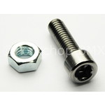 Dia-Compe Dia-Compe old school BMX hinged bicycle seat clamp bolt - M6 x 1.0 x 20mm- CHROME