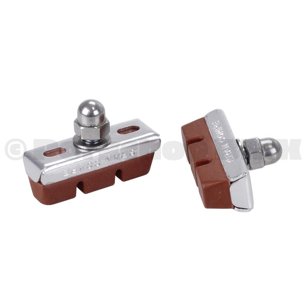 Dia-Compe Dia-Compe Gran Compe NEW threaded brake pads road bicycle (PAIR) SALMON