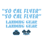 SE Racing SE Racing "SO CAL FLYER" decal set - BABY BLUE/BLACK (from SE Racing)