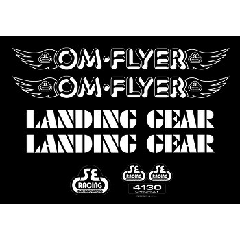 SE Racing SE Racing "OM FLYER" decal set - WHITE/CLEAR (from SE Racing)