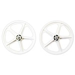 Skyway Skyway Tuff 16" freewheel retro old school BMX bicycle 5 spoke mag wheels - WHITE