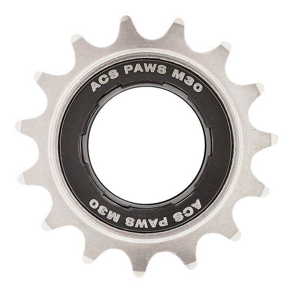 ACS ACS Paws M30 15T BMX Bicycle Freewheel 1/2" X 3/32" - NICKEL/BLACK