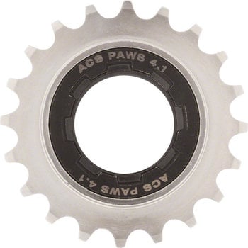 ACS ACS Paws 4.1 20T BMX Bicycle Freewheel 1/2" X 3/32" - NICKEL/BLACK