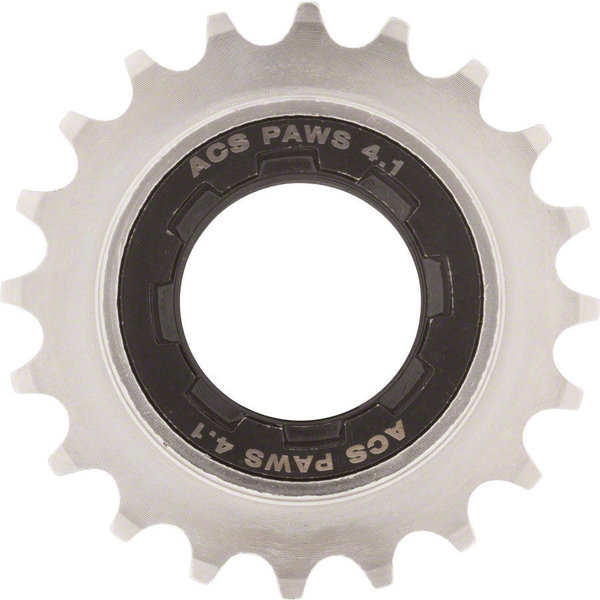 ACS ACS Paws 4.1 20T BMX Bicycle Freewheel 1/2" X 3/32" - NICKEL/BLACK